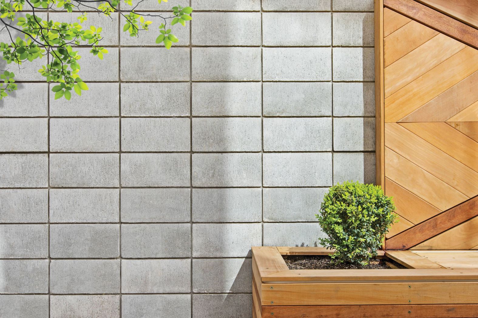 Grey Masonry retaining