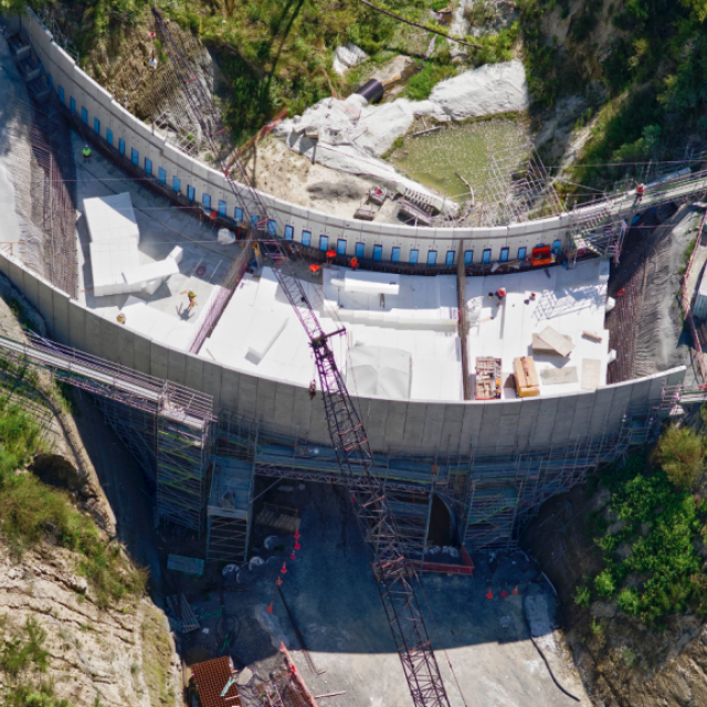 Kereru Gorge Bridge Aerial Shot