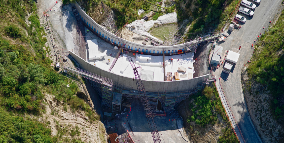 Kereru Gorge Bridge Aerial Shot
