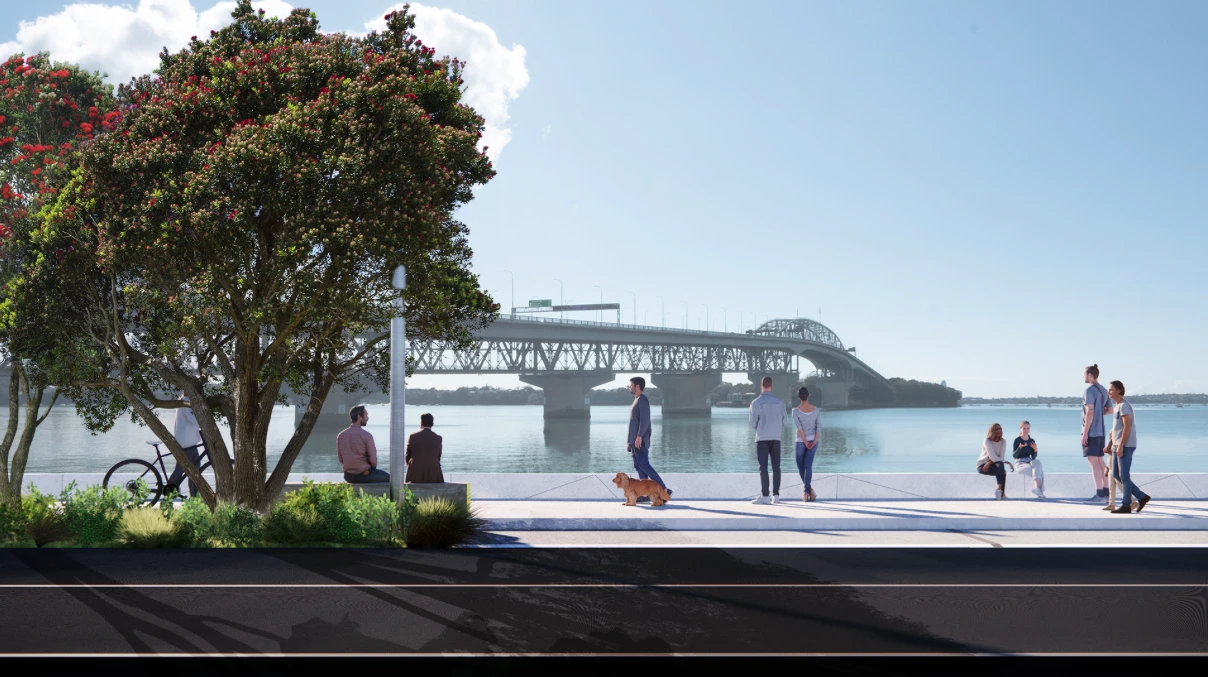 Westhaven Marina Render to Bridge